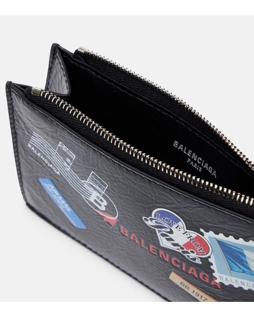 Balenciaga Blue Leather Wallet