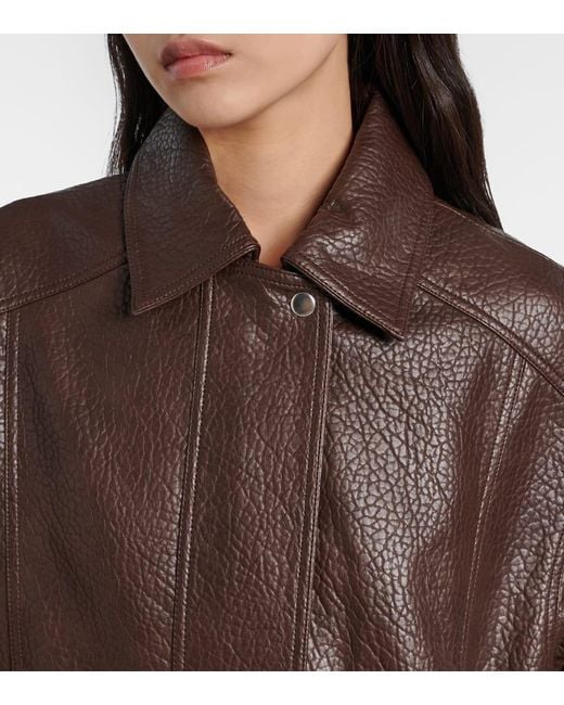 Frankie Shop Brown Prescott Oversized Jacket