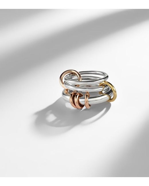 Spinelli Kilcollin White Orion Sterling And 18Kt Linked Rings