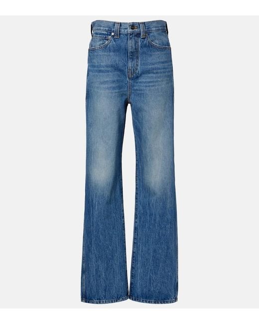 Khaite Blue Bonnie Straight Jeans