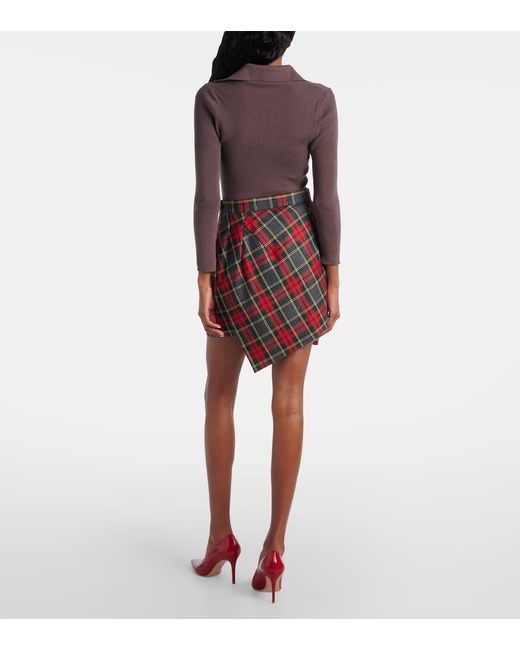 Vivienne Westwood Red Minirock Infinity Aus Schurwolle