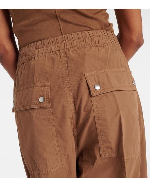 Rick Owens Brown Drkshdw Geth Bela Cotton Track Pants