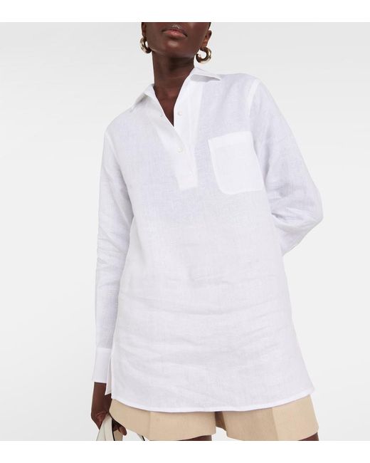 Loro Piana White Flax Shirt