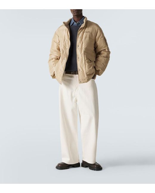 Visvim Elias Silk Down Jacket in Natural for Men | Lyst