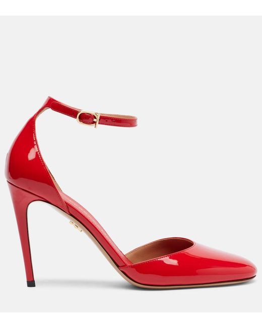 Ferragamo Red Patent Leather Pumps