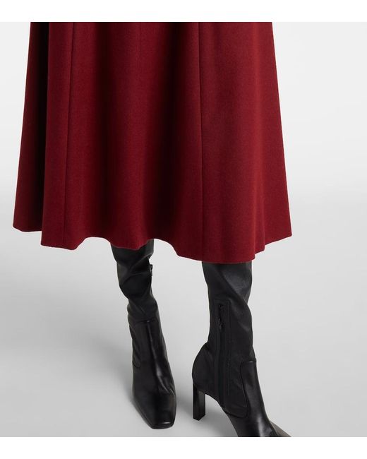 Max Mara Geneve Flared Wool Midi Skirt