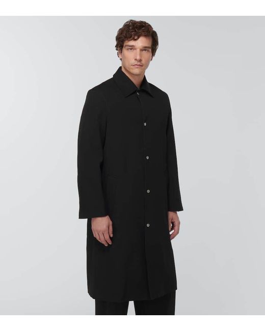 Abrigo De Lana Oversized Jil Sander de hombre de color Black
