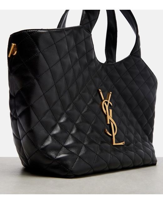 Borsa Icare Medium di Saint Laurent in Black