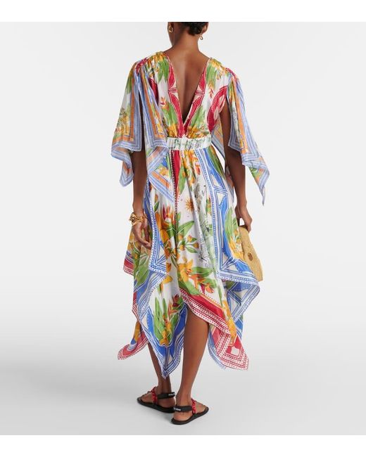 Farm Rio White Tropical Destination Maxi Dress