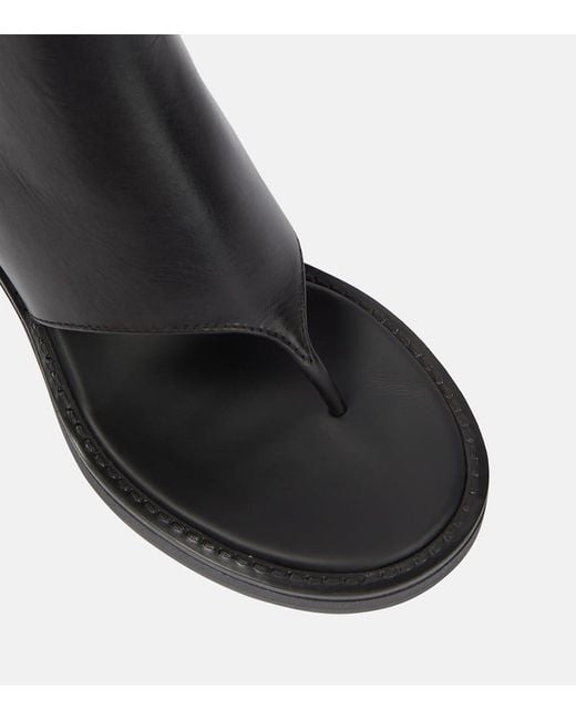 Miu Miu Black Thong Sandal