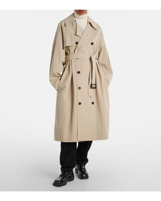 Frankie Shop Natural Mavis Oversized Trench Coat