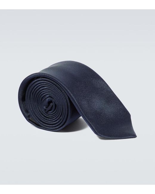 Zegna Krawatte aus Seide in Blue für Herren