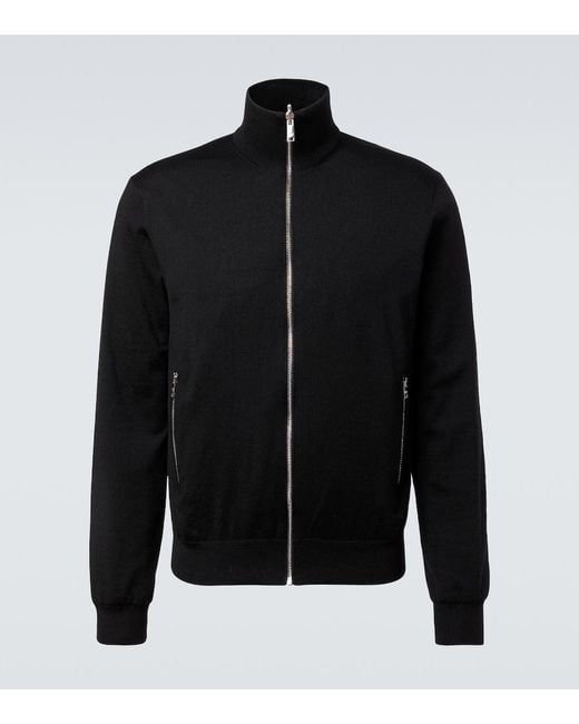 Prada Black Reversible Virgin Wool And Re-Nylon Jacket for men