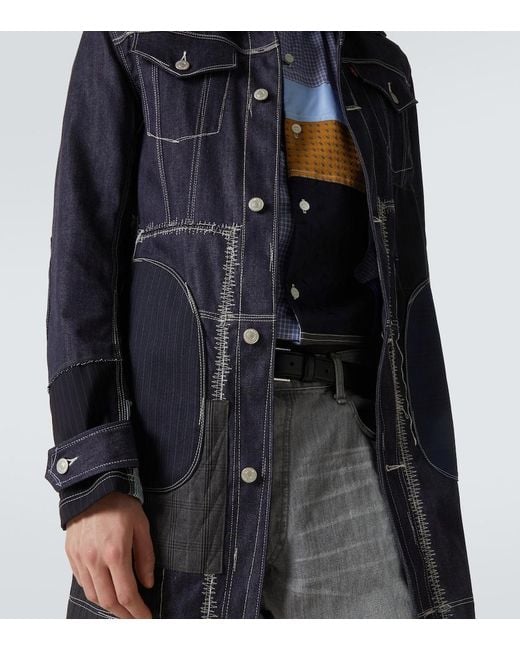Junya Watanabe Blue X Levi's Patchwork Jacket for men