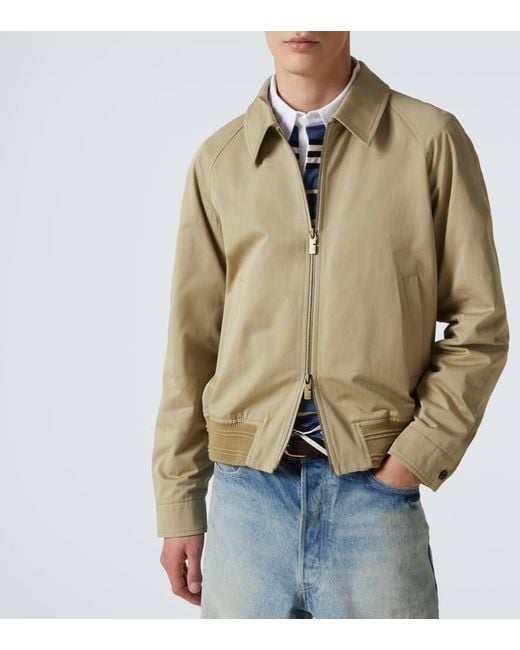 Burberry Blouson Aus Baumwoll-Twill in Natural für Herren