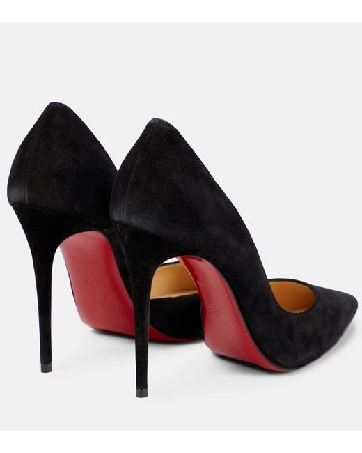 Christian Louboutin Black Iriza 100 Suede Pumps