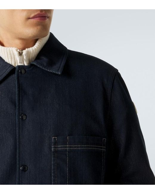 Moncler Blue Haderu Denim Jacket for men