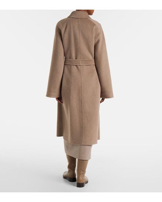 Max Mara Natural Mantel Cento Aus Kaschmir