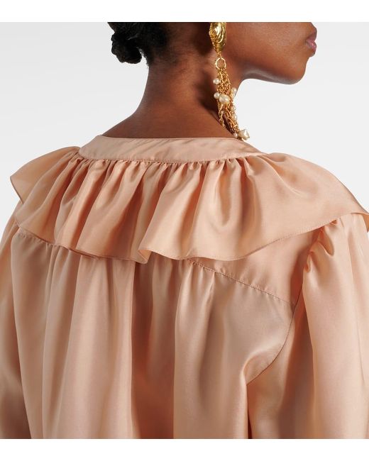 Chloé Natural Bluse Aus Seide