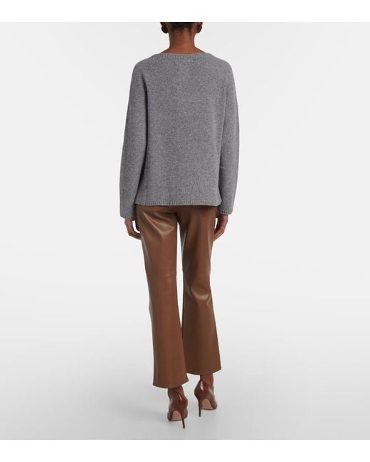 Max Mara Gray Georg Wool And Cashmere-Blend Sweater