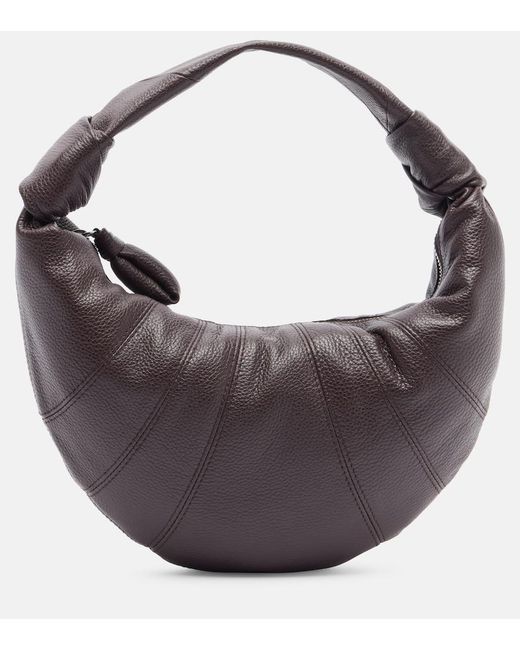 Lemaire Brown Fortune Croissant Mini Leather Bag