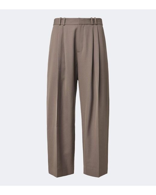 Studio Nicholson Brown Line Wide-Leg Pants for men