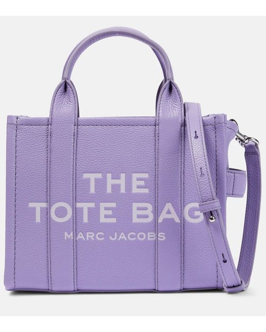 Marc Jacobs The Mini Leather Tote Bag in Purple | Lyst
