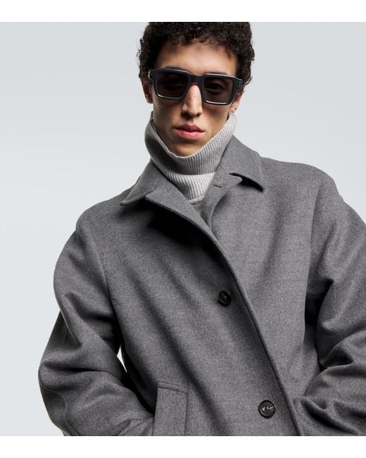 Occhiali Da Sole Squadrati di Zegna in Brown da Uomo