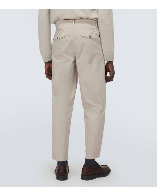 Pantaloni chino Canasta in misto cotone di Barena in Natural da Uomo