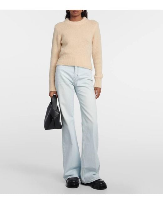 AMI Natural Alpaca And Wool-Blend Sweater