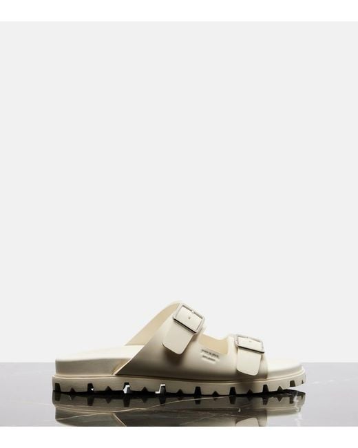 Prada Natural Logo Sandals