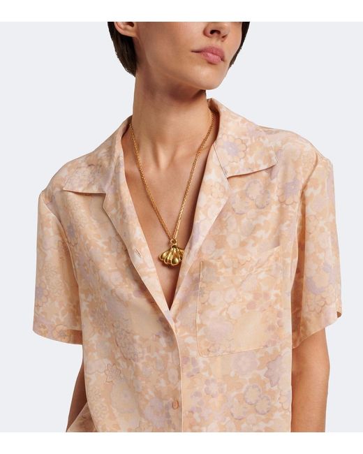Chloé Metallic Halskette Shell