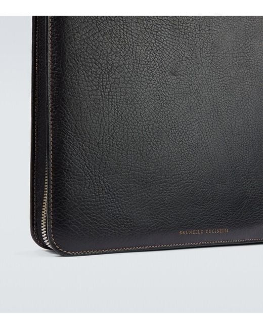 Portadocumenti di Brunello Cucinelli in Black da Uomo