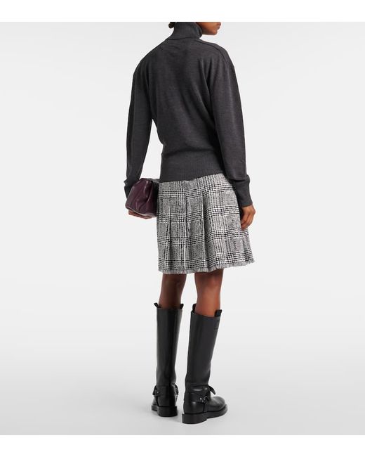 Burberry Black Rollkragenpullover Aus Wolle