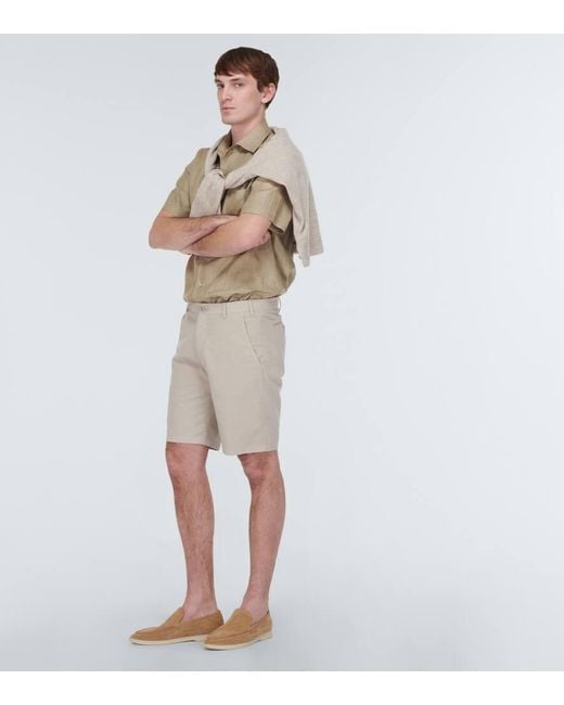 Camicia Da Bowling Andre di Loro Piana in Natural da Uomo