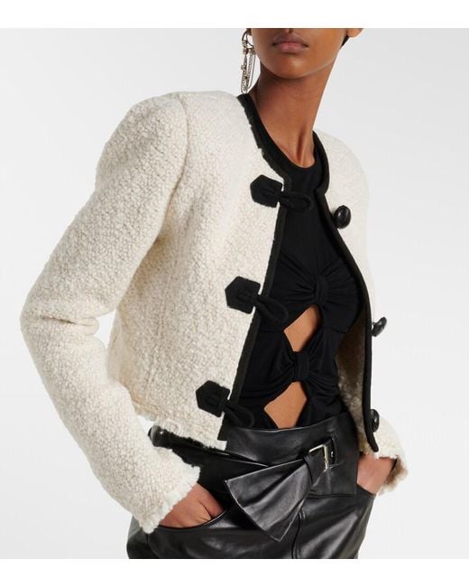 Isabel Marant White Gradilia Boucle Jacket