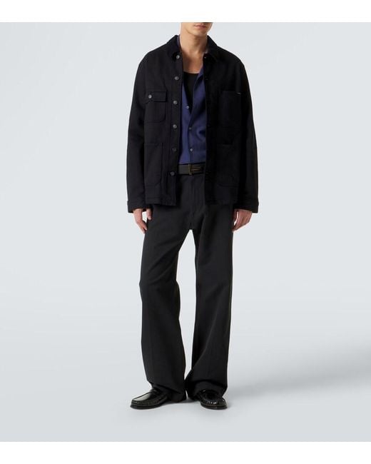 Tom Ford Blue Denim Overshirt for men