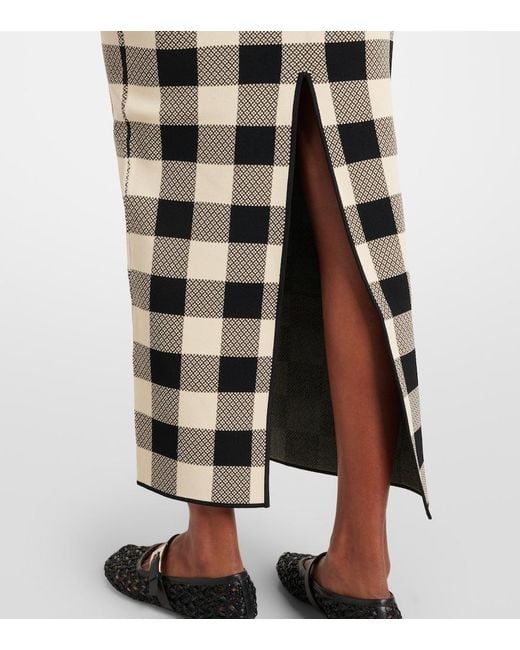 Posse Multicolor Pippa Checked Maxi Skirt