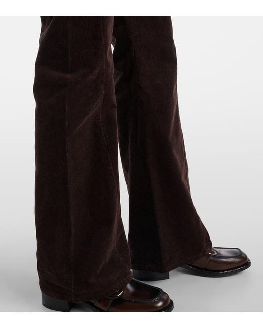 Pantalones Flared Twisted Dojo Tailorless De Pana 7 For All Mankind de color Black