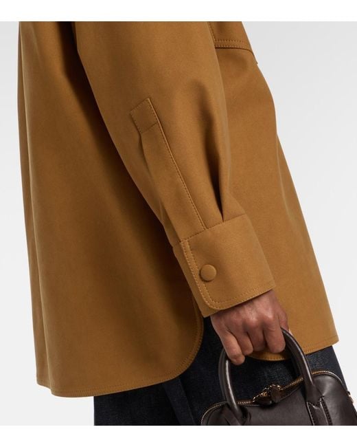 Stella McCartney Brown Oversized Overshirt