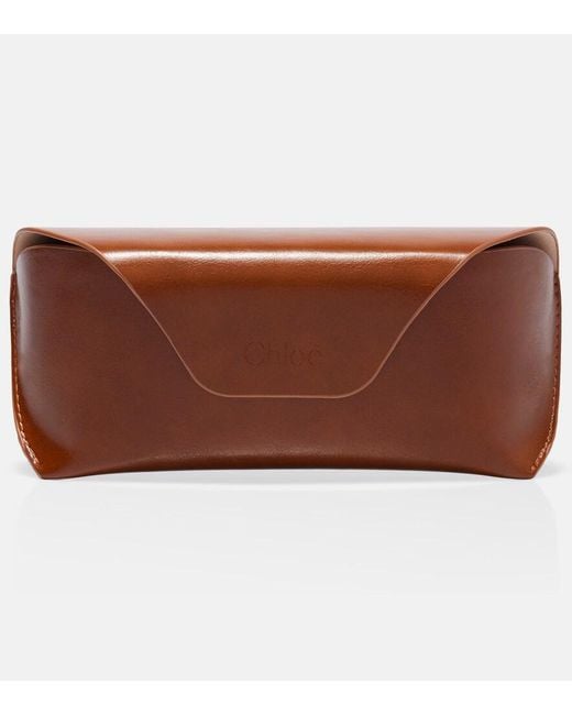 Chloé Brown Aly Aviator Sunglasses