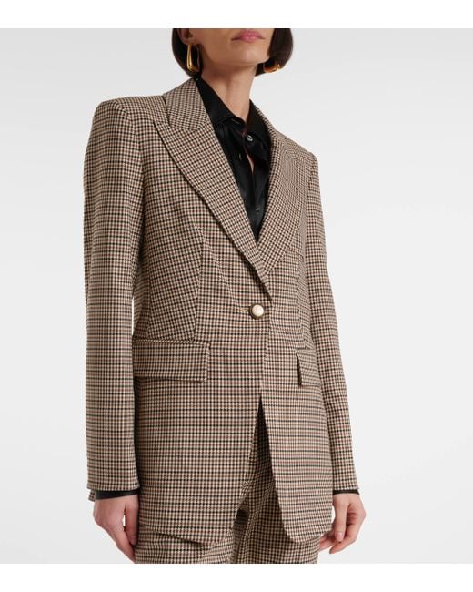 Veronica Beard Brown Livvy Houndstooth Blazer