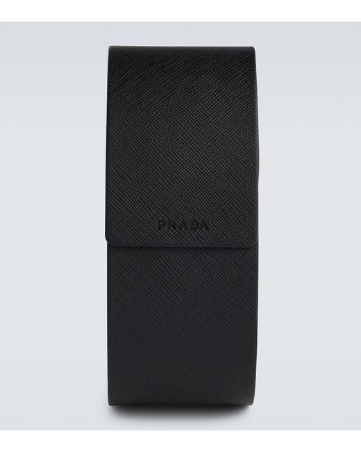 Prada Eckige Sonnenbrille in Metallic für Herren