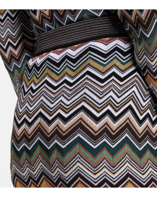 Missoni Brown Zig Zag Miniskirt