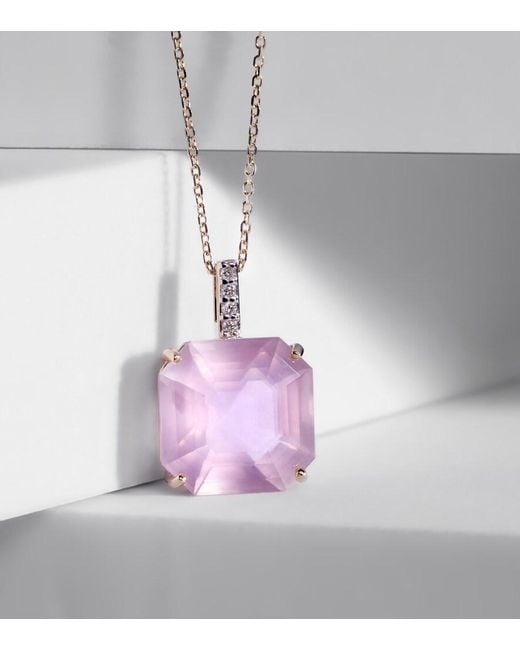Mateo White 14Kt Necklace With Topaz And Diamonds