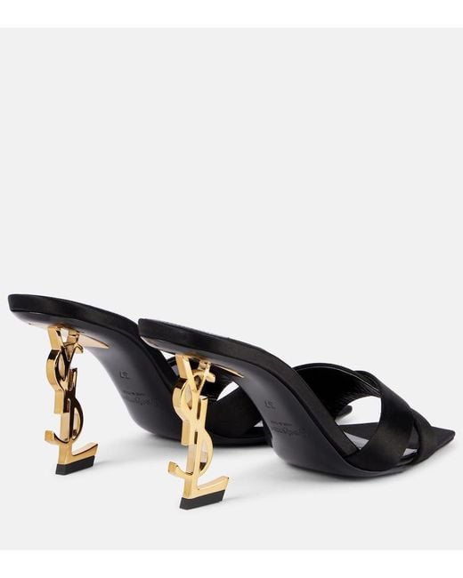 Saint Laurent Black Opyum Sandal