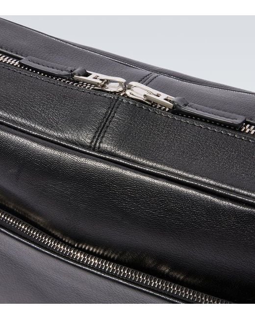 Bolso Cruzado De Piel Tom Ford de hombre de color Black