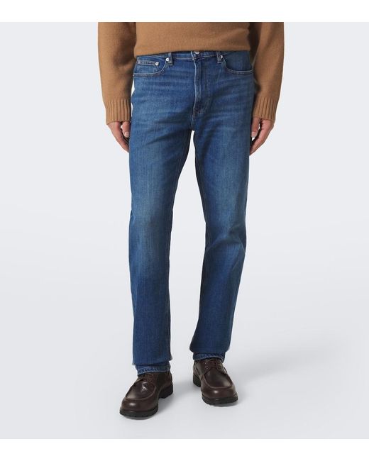 FRAME Blue Modern Straight Jeans for men