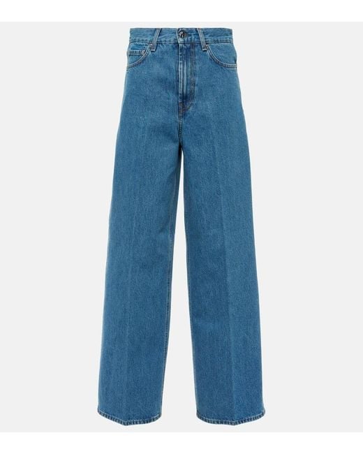 Jeans a gamba larga di Totême  in Blue