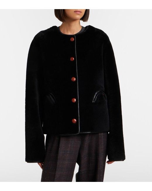 Blazé Milano Black Gliss Shearling Jacket